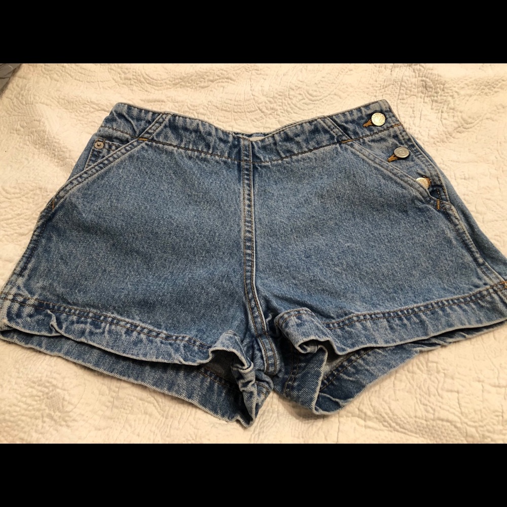 Abercrombie And Fitch Side Button Shorts Vintage - image 1